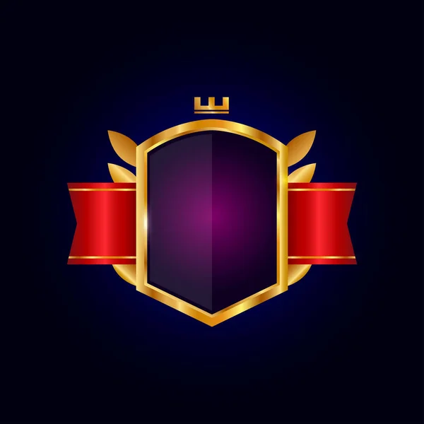 Altın lüks rozet ve etiket tasarımı