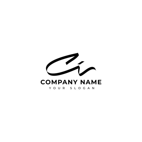 Projeto Inicial Vetor Logotipo Assinatura —  Vetores de Stock