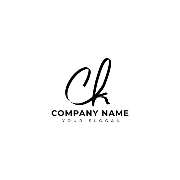 Projeto Inicial Vetor Logotipo Assinatura — Vetor de Stock