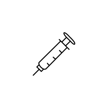 El çizimi enjeksiyon simgesi, basit karalama simgesi