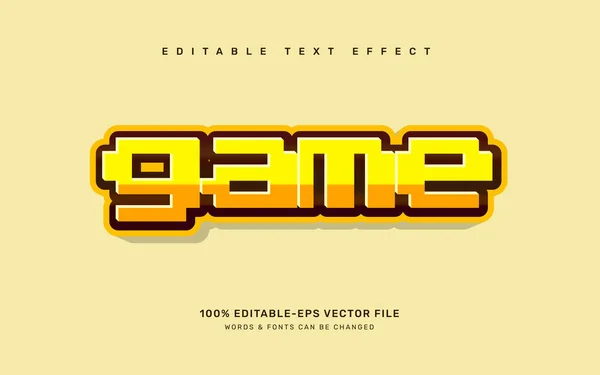 Oyun düzenlenebilir metin efekti şablonu