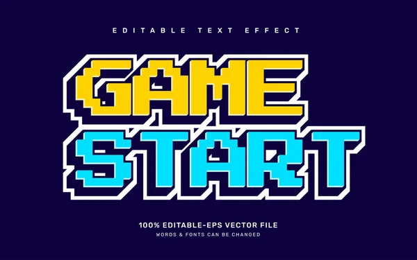 Oyun düzenlenebilir metin efekti şablonu