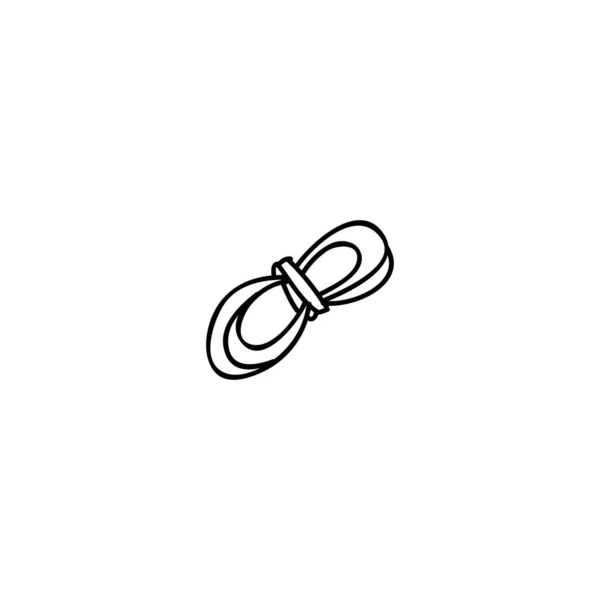 Ícone Corda Desenhado Mão Ícone Doodle Simples —  Vetores de Stock