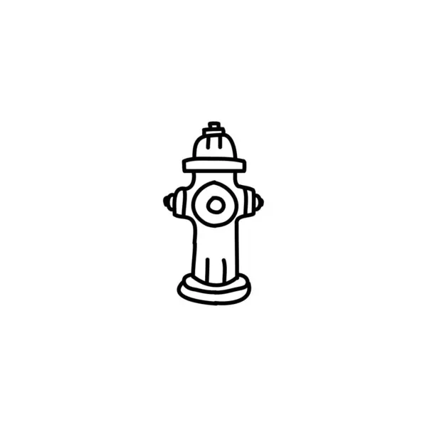 Icono Hydrant Dibujado Mano Icono Garabato Simple — Archivo Imágenes Vectoriales