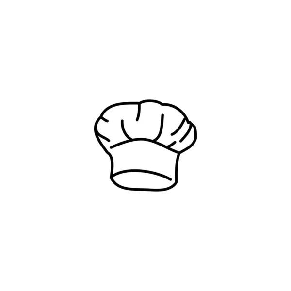 Icône Chapeau Chef Dessinée Main Icône Simple Doodle — Image vectorielle