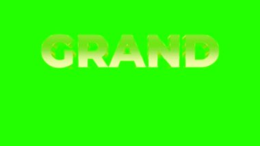 Altın Grand yeşil ekran arkaplanındaki video görüntülerini açıyor