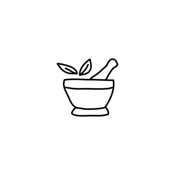 Icône Base Plantes Dessinée Main Icône Simple Doodle — Image vectorielle