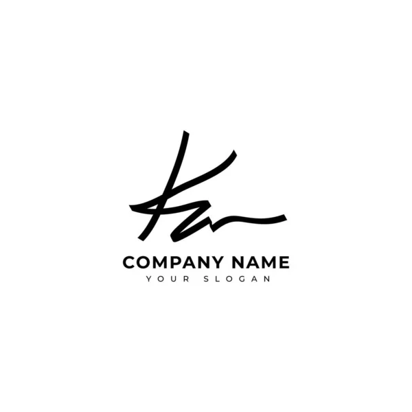 Initial Signature Logo Vector Design — Stock Vector