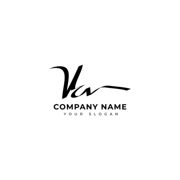 Počáteční Podpis Logo Vektor Desig — Stockový vektor