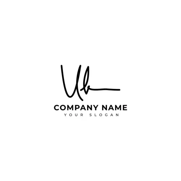 Projeto Vetorial Logotipo Assinatura Inicial —  Vetores de Stock