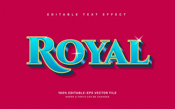 Kraliyet düzenlenebilir metin efekti şablonu