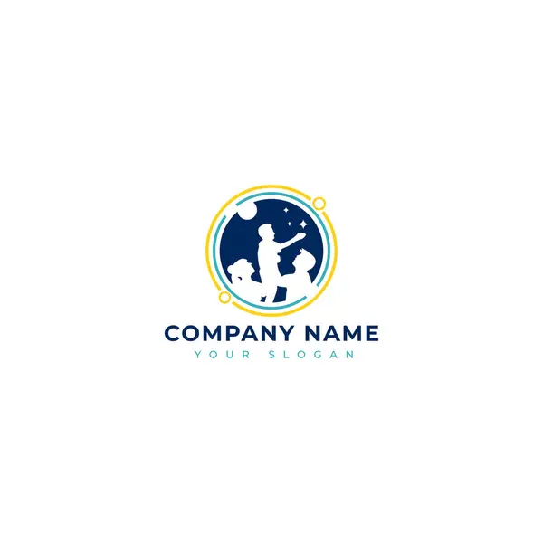 Family Logo Vector Design Template — Stock Vector
