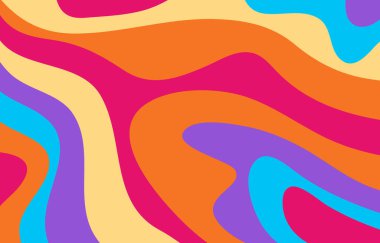 Renkli Groovy arkaplan tasarımı kavramı