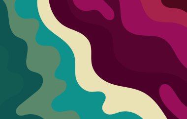 Renkli Groovy arkaplan tasarımı kavramı