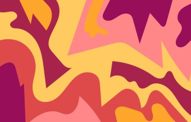 Renkli Groovy arkaplan tasarımı gözlemi