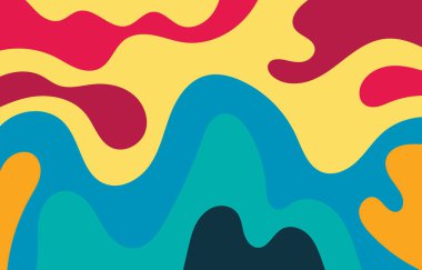 Renkli Groovy arkaplan tasarımı gözlemi