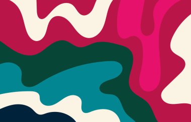 Renkli Groovy arkaplan tasarımı gözlemi