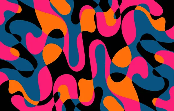 Renkli Groovy arkaplan tasarımı gözlemi