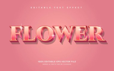 Gül sarısı düzenlenebilir metin efekti şablonu