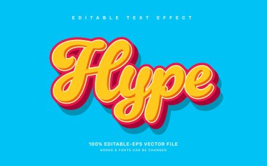 Düzenlenebilir metin efekti şablonu