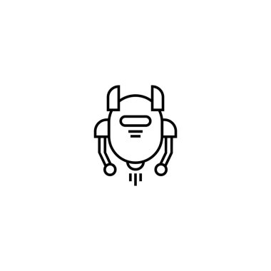 Şirin Robot Simgesi, basit modern simge