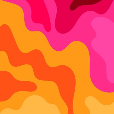 Renkli Groovy arkaplan tasarımı kavramı