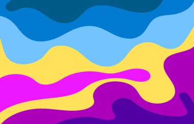 Renkli Groovy arkaplan tasarımı kavramı, soyut arkaplan