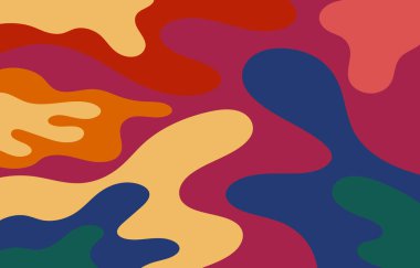 Renkli Groovy arkaplan tasarımı kavramı, soyut arkaplan