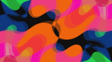 Soyut renkli, modaya uygun video arkaplanı. Kusursuz döngü hareketi video arkaplanı
