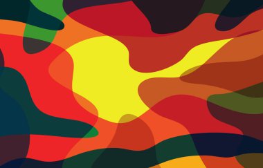 Renkli Groovy arkaplan tasarımı kavramı