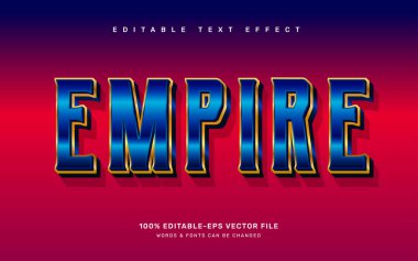 İmparatorluk düzenlenebilir metin efekti şablonu