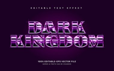 Karanlık krallık düzenlenebilir metin efekti şablonu