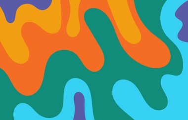 Renkli Groovy arkaplan tasarımı kavramı