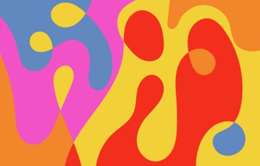 Renkli Groovy arkaplan tasarımı kavramı