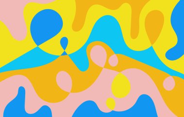 Renkli Groovy arkaplan tasarımı kavramı