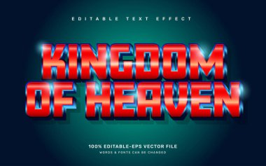 Cennetin Krallığı düzenlenebilir metin efekti şablonu