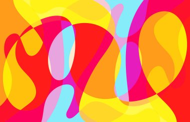 Renkli Soyut arkaplan tasarımı, vektör sanatı