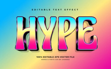 Düzenlenebilir metin efekti şablonu