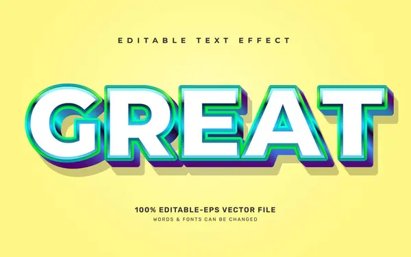 stock vector Great editable text effect template