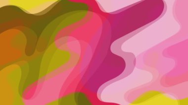 Soyut psychedelic groovy arkaplan canlandırma videosu