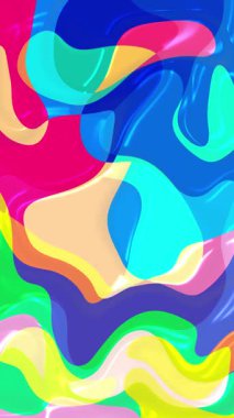 Dikey Renkli Soyut Canlandırma Arkaplanı 