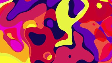 Renkli Soyut Arkaplan Canlandırma Videosu, Kusursuz Döngüsüz Döngülü Hareket Arkaplanı
