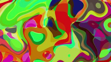 Renkli Soyut Arkaplan Canlandırma Videosu, Kusursuz Döngüsüz Döngülü Hareket Arkaplanı