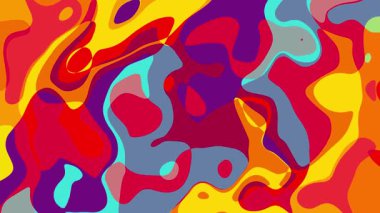 Renkli Soyut Arkaplan Canlandırma Videosu, Kusursuz Döngüsüz Döngülü Hareket Arkaplanı