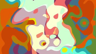 Renkli Soyut Arkaplan Canlandırma Videosu, Kusursuz Döngüsüz Döngülü Hareket Arkaplanı