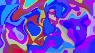 Renkli Soyut Arkaplan Canlandırma Videosu, Kusursuz Döngüsüz Döngülü Hareket Arkaplanı