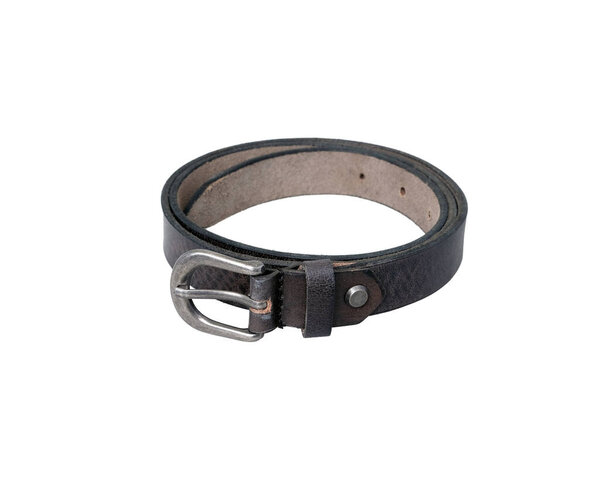 leather belt isolated on white background