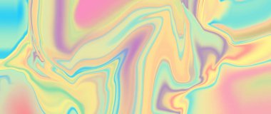 Canlı psikedelik pastel renkler kıvrılıyor. Kopyalama alanı olan 5k arkaplan.
