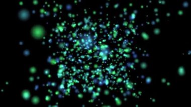 Parçacık soyut canlandırma arkaplan videosu