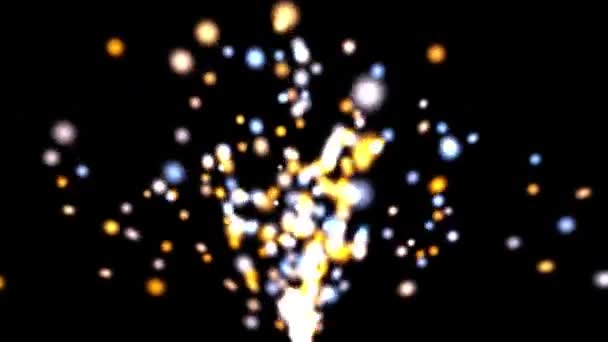 Particle Abstract Animation Background Video — Stock Video